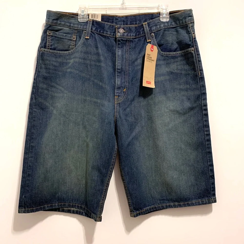 🆕 Levi's 569 Loose Straight Fit Jean Shorts_4